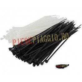 Colier plastic (100 buc) 140X3.6 negru