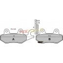 Placute frana Cagiva Canyon /Suzuki LT 150/500 '98- (RMS)