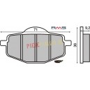 Placute frana Italjet Millenium 125 -'00 /150 '00- /Malaguti Centro 125-160 '08 (RMS)