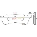 Placute frana Suzuki Burgman 125-200 '07- /Honda Jazz 250 '05-/SH 300 '02- (RMS)