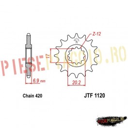Pinion fata Z13 420 - JTF1120