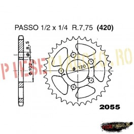 Pinion spate Z47 420  - 2055