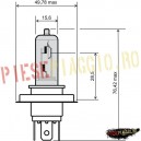 Bec far halogen HS1 12V35/35W PX43T (RMS)