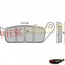 Placute frana Yamaha/Honda 250 (RMS)