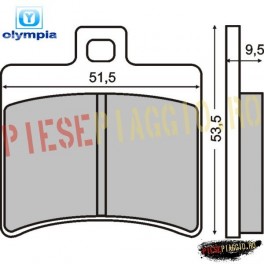 Placute frana spate Aprilia Scarabeo 125/150 (Olympia)