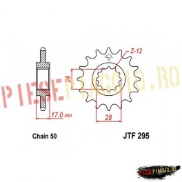 Pinion fata Z15 530 - JTF295
