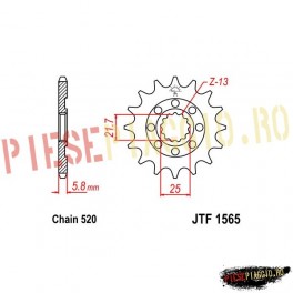 Pinion fata racing Z13 520 - JTF1565