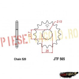 Pinion fata racing Z13 520 - JTF565