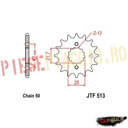 Pinion fata Z15 530 - JTF513