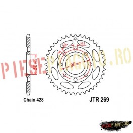 Pinion spate Z56 428 - JTR269