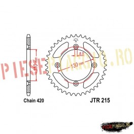 Pinion spate Z55 420 - JTR215