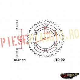 Pinion spate Z51 520 - JTR251