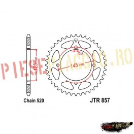 Pinion spate Z45 520 - JTR857
