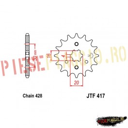 Pinion fata Z16 428 - JTF264
