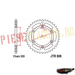 Pinion spate Z47 520 - JTR808