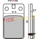 Placute frana Malaguti Crosser CR1/F10/F12 50 '94-'98