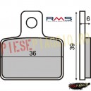 Placute frana Sherco 125-290 '99-'01/ Beta Rev3 250 '00-'04/ Gas-Gas TXT 125-300