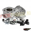 Set motor + chiulasa Piaggio/Gilera scuter LC D.47,6 racing nicasil EVO 3 (4 colturi) (Polini)