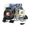 Set motor + chiulasa Piaggio/Gilera scuter LC D.47 (4 colturi) (Polini)